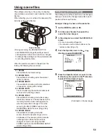 Preview for 53 page of Panasonic AGHPX170P - MEMORY CARD CAMERA RECORDER Operating Instructions Manual