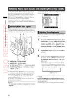 Предварительный просмотр 62 страницы Panasonic AGHPX370P - MEMORY CARD CAMERA RECORDER Operating Instructions Manual