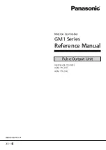 Предварительный просмотр 1 страницы Panasonic AGM1PG04L Reference Manual