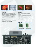 Предварительный просмотр 4 страницы Panasonic AGMX70 - AV SWITCHER Brochure & Specs