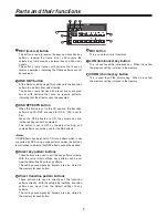 Предварительный просмотр 7 страницы Panasonic AGMX70 - AV SWITCHER Operating Instructions Manual