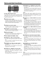 Предварительный просмотр 8 страницы Panasonic AGMX70 - AV SWITCHER Operating Instructions Manual