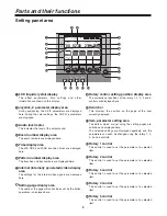 Предварительный просмотр 9 страницы Panasonic AGMX70 - AV SWITCHER Operating Instructions Manual