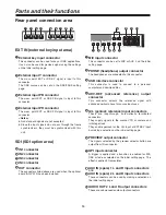 Предварительный просмотр 14 страницы Panasonic AGMX70 - AV SWITCHER Operating Instructions Manual