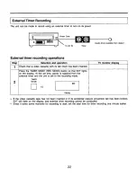 Предварительный просмотр 22 страницы Panasonic AGRT600 - TIME LAPSE VCR Operating Instructions Manual