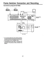 Предварительный просмотр 27 страницы Panasonic AGRT600 - TIME LAPSE VCR Operating Instructions Manual