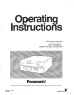 Panasonic AGRT600AP - TIME LAPSE RECORDER Operating Instructions Manual предпросмотр