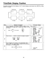 Preview for 14 page of Panasonic AGRT600AP - TIME LAPSE RECORDER Operating Instructions Manual