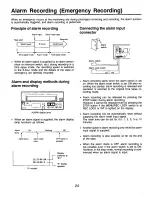 Preview for 24 page of Panasonic AGRT600AP - TIME LAPSE RECORDER Operating Instructions Manual