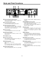 Preview for 8 page of Panasonic AGRT850 - TIME LAPSE VTR Operating Instructions Manual