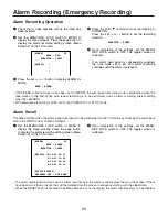 Preview for 20 page of Panasonic AGRT850 - TIME LAPSE VTR Operating Instructions Manual