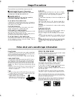 Preview for 5 page of Panasonic AGVP300 - VCR/DVD COMBO Operating Instructions Manual