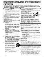 Preview for 2 page of Panasonic AGVP310 - DVD/VCR DECK Operating Instructions Manual