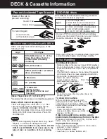 Preview for 6 page of Panasonic AGVP310 - DVD/VCR DECK Operating Instructions Manual