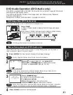 Preview for 41 page of Panasonic AGVP310 - DVD/VCR DECK Operating Instructions Manual