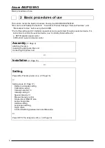 Preview for 8 page of Panasonic Aicure ANUP5255V2 Operation Manual