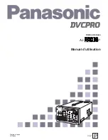 Предварительный просмотр 23 страницы Panasonic AJ-BS900 Operation Instructions Manual