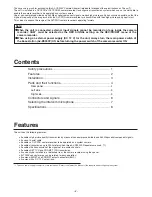 Preview for 3 page of Panasonic AJ-CA900 Operation Instructions Manual