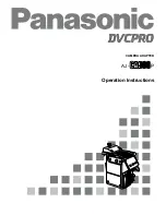 Panasonic AJ-CA900P Operating Instructions Manual предпросмотр