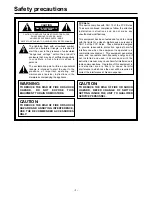 Preview for 2 page of Panasonic AJ-CA900P Operating Instructions Manual