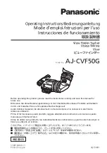 Preview for 1 page of Panasonic AJ-CVF50G Operating Instructions Manual