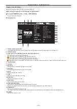 Preview for 170 page of Panasonic AJ-CX4000 Operating Instructions Manual