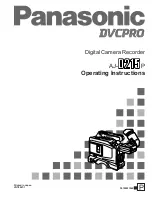 Preview for 1 page of Panasonic AJ-D215P Operating Instructions Manual