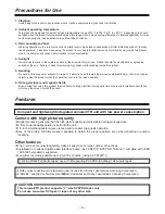 Preview for 5 page of Panasonic AJ-D215P Operating Instructions Manual