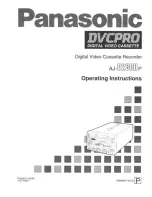 Preview for 1 page of Panasonic AJ-D230H Operating Instructions Manual