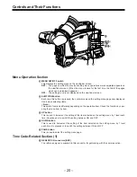 Preview for 20 page of Panasonic AJ-D400 Operating Instructions Manual