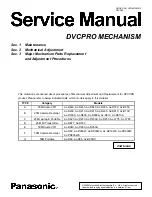 Preview for 1 page of Panasonic AJ-D400 Service Manual