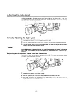 Предварительный просмотр 77 страницы Panasonic AJ-D400P Operating Instructions Manual