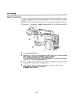 Предварительный просмотр 85 страницы Panasonic AJ-D400P Operating Instructions Manual