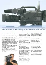 Preview for 2 page of Panasonic AJ-D410A Brochure & Specs