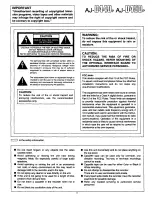 Preview for 4 page of Panasonic AJ-D440P Operating Instructions Manual