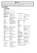 Preview for 2 page of Panasonic AJ-D455P Service Manual