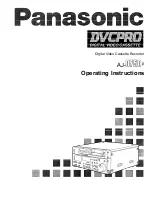 Panasonic AJ-D750P Operating Instructions Manual preview