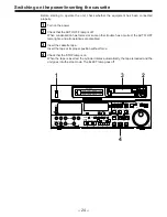 Предварительный просмотр 24 страницы Panasonic AJ-D850P Operating Instructions Manual