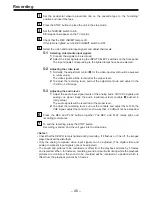 Предварительный просмотр 26 страницы Panasonic AJ-D850P Operating Instructions Manual