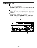 Предварительный просмотр 33 страницы Panasonic AJ-D850P Operating Instructions Manual