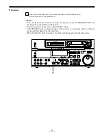 Предварительный просмотр 37 страницы Panasonic AJ-D850P Operating Instructions Manual