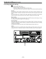 Предварительный просмотр 38 страницы Panasonic AJ-D850P Operating Instructions Manual