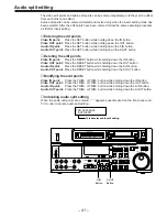 Предварительный просмотр 41 страницы Panasonic AJ-D850P Operating Instructions Manual