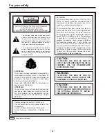 Предварительный просмотр 2 страницы Panasonic AJ-D900WAP Operating Instructions Manual