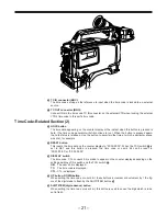 Предварительный просмотр 21 страницы Panasonic AJ-D900WAP Operating Instructions Manual