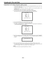 Предварительный просмотр 62 страницы Panasonic AJ-D900WAP Operating Instructions Manual