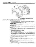 Preview for 14 page of Panasonic AJ-D910 Operating Instructions Manual