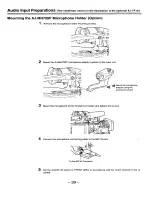 Preview for 39 page of Panasonic AJ-D910 Operating Instructions Manual