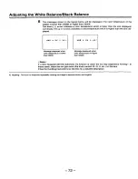 Preview for 72 page of Panasonic AJ-D910 Operating Instructions Manual