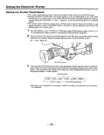 Preview for 78 page of Panasonic AJ-D910 Operating Instructions Manual